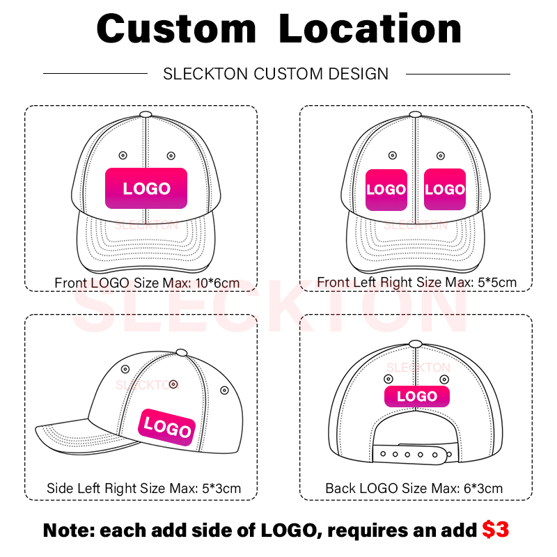SLECKTON Custom Baseball Cap F - огляд і ціна Embroidery Design Logo