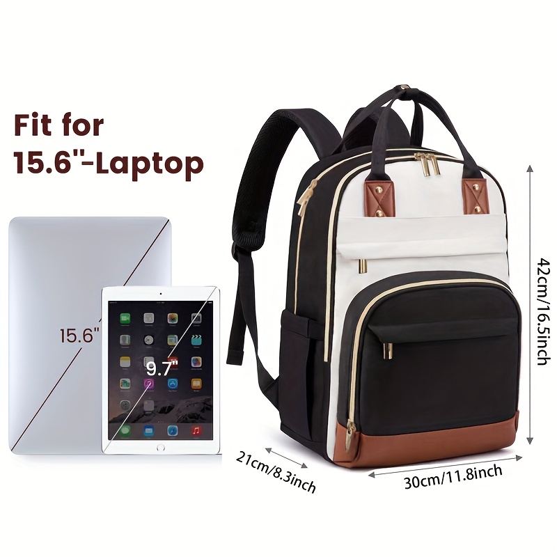 Women Two Tone Laptop Backpack - огляд і ціна Embroidery Bag