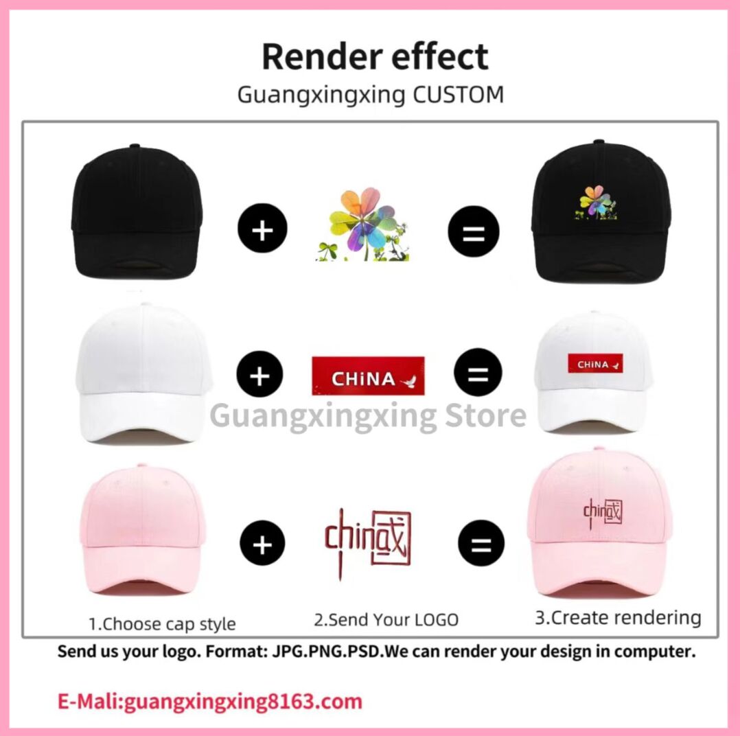 Custom Logo Hat Unisex DIY Des - огляд і ціна Embroidery Design Logo