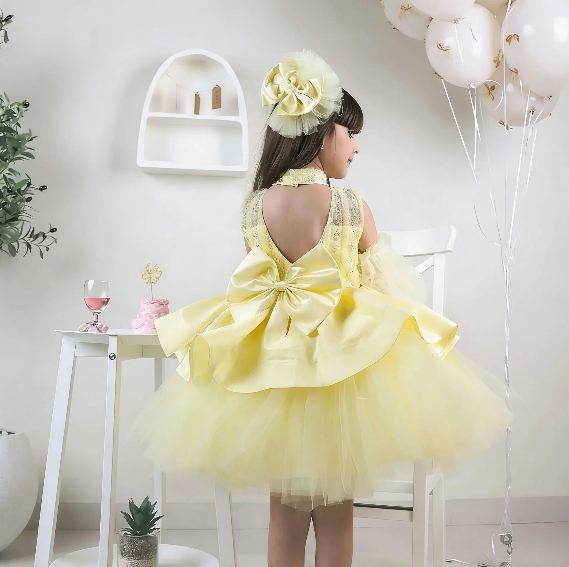 Yellow Flower Girl Dresses for - огляд і ціна Embroidery Yellow Dress