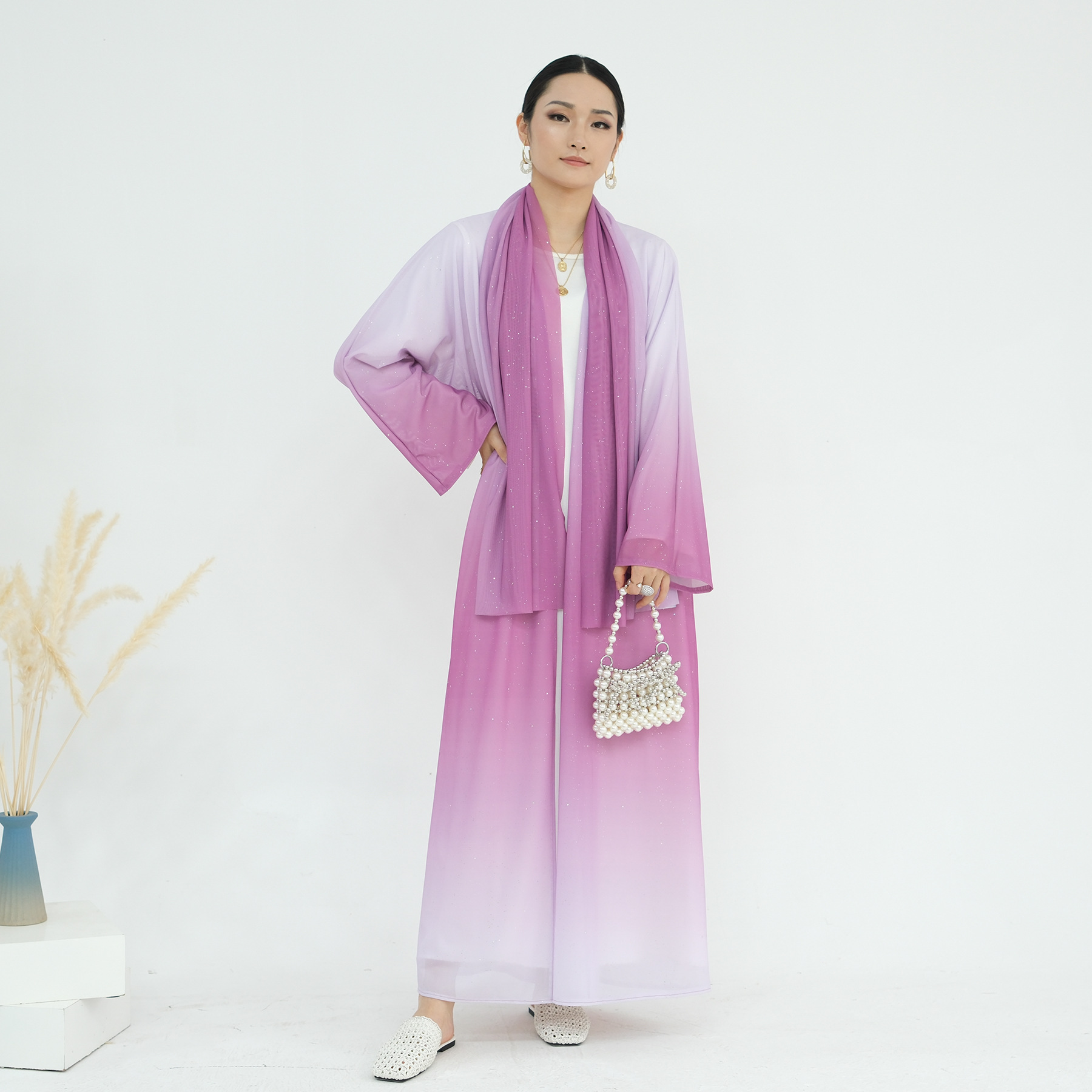 Eid Ramadan Gradient Kimono Ca - огляд і ціна Embroidery Kebaya