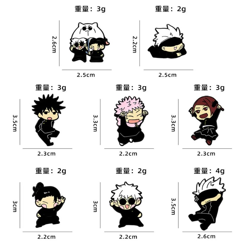 8pcs Anime Itadori Yuji Enamel - огляд і ціна Embroidery Reddit