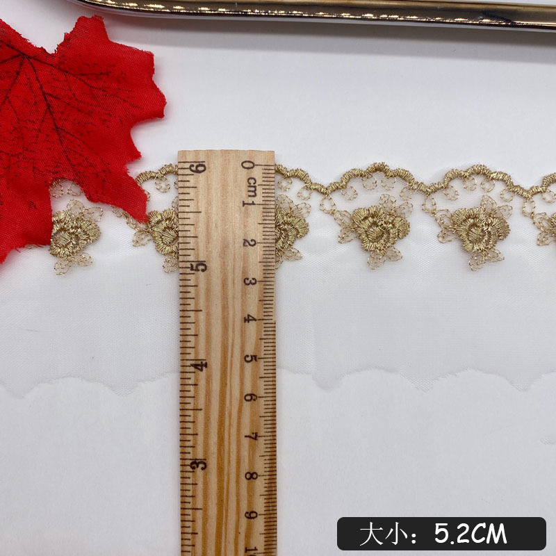 Gold thread embroidery rose fl - огляд і ціна Embroidery Rose